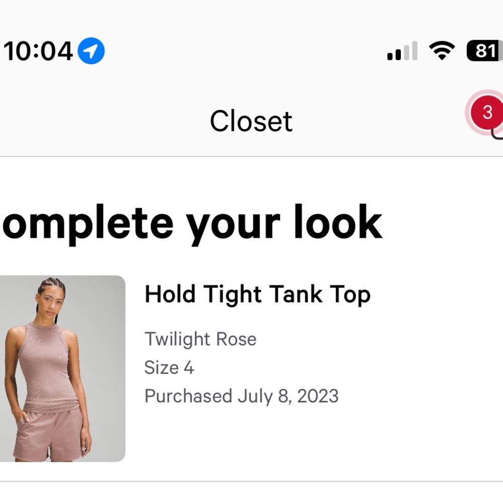 Lululemon hold tight tank top twilight rose 4
